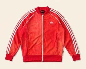 Adidas x Pharrell Williams HU Track Jacket‎ Red Tie Dye Trefoil Zip Up Size L